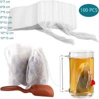 {:“》:”ถุงกรองถุงชาแบบใช้แล้วทิ้ง100ชิ้นสำหรับตาข่ายชงชาที่มีเชือกสำหรับซีลอาหารไม่ทอเกรดถุงกรองชาธรรมชาติ