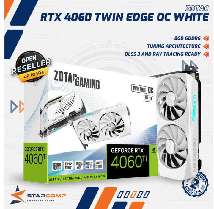 ZOTAC GAMING GeForce RTX 4060 8GB Twin Edge OC White Edition