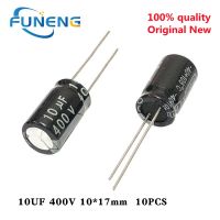 400v10uf คุณภาพสูง10*17มม. 10Uf 400V 10*17ตัวเก็บประจุแบบอิเล็กโทรไลติก