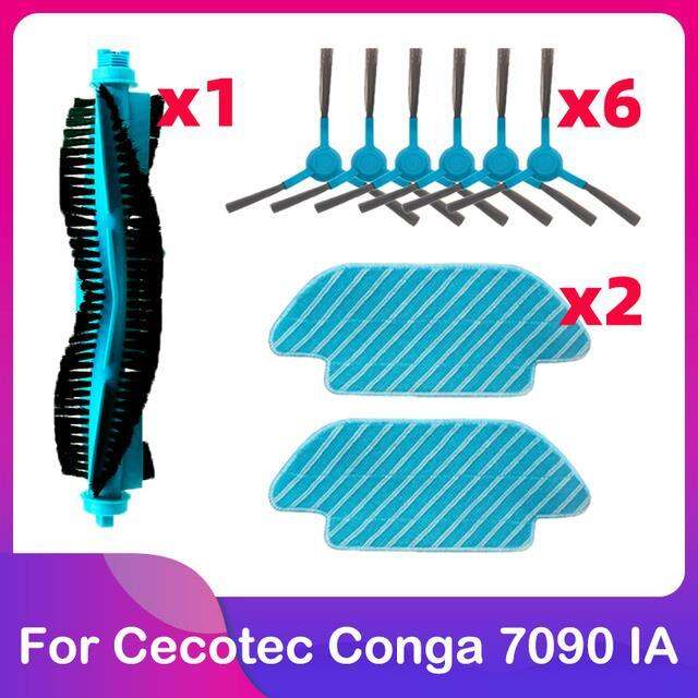 hot-lozklhwklghwh-576-มาแรง-สำหรับ-cecotec-conga-7090-ia-เครื่องดูดฝุ่นหุ่นยนต์เปลี่ยนอุปกรณ์อะไหล่ลูกกลิ้งแปรงหลักเศษผ้าไม้ถูพื้นมีแปรงด้านข้าง