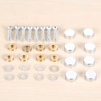 8Pcs Copper 12mm Tea Table Wardrobe Decorative Mirror Screw Cap Nails Advertising Mirror Nail Fasteners Glass Furniture Hardware