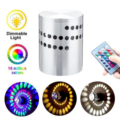 ไฟ LED RGB ไฟสำหรับบ้านภายในอาคารแบบไร้สายโคมไฟติดผนังห้องนั่งเล่นห้องน้ำตกแต่งโคมไฟสปอร์ตไลต์ห้องนอน