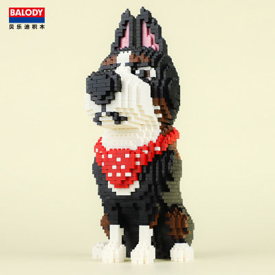 Balody Animal World Dachshund Dog Stand Pet 3D Model DIY Mini Diamond  Blocks Bricks Building Toy for Children no Box
