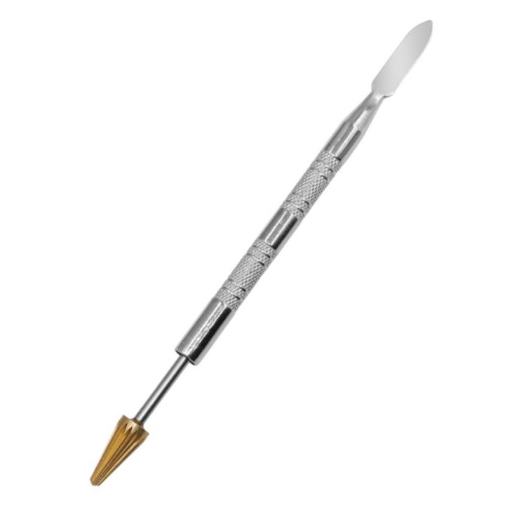 ปากกาน้ำมันทาขอบหัวปากกาทองแดงเร็ว-gvdfhj-เครื่องมือลูกกลิ้งทาสีสองหัวเครื่องมือเส้นตรงอุปกรณ์ติดกาวเครื่องมือหัตถกรรมเครื่องหนังปากกาสีทาเล็บ