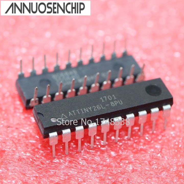 8pu Attiny26l 10ชิ้น Attiny26l-8pu 8bit Mcu 2kb 20dip ใหม่