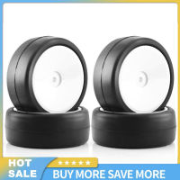 4PCS 1/10 RC Racing Car Electric Touring Hot Melt Tyre Wheel Compatible For Tamiya RUSH Car 039M Replacement Parts