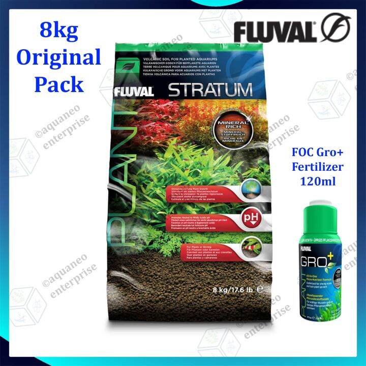 Fluval Stratum Plant and Shrimp Aquarium Soil Substrate - 8kg | Lazada