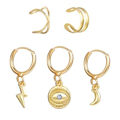 Fashion Bohemian Gold Earring Set Vintage Dangle Metal Earrings Drop Women Accessories Gifts