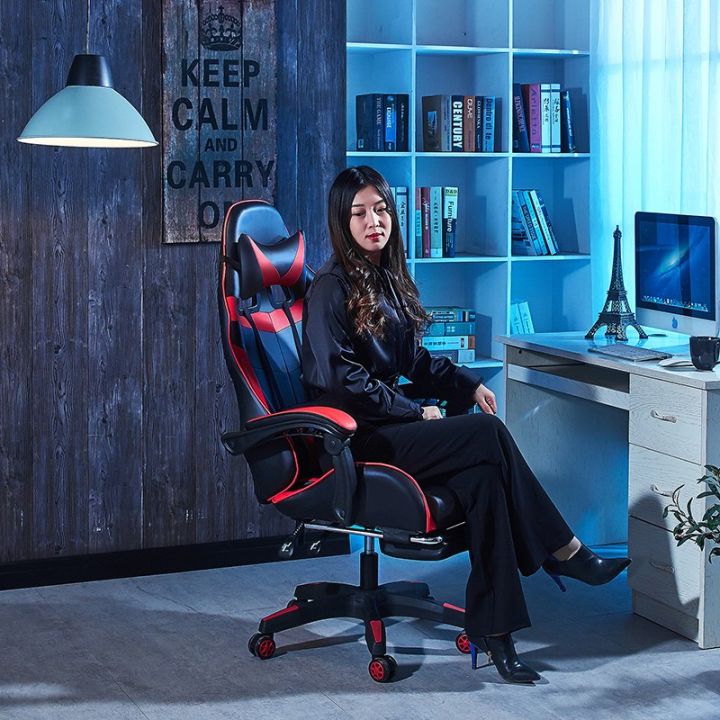 เก้าอี้อีสปอร์ต-ที่นั่งเล่นเกม-เก้าอี้แข่งขันร้านอินเทอร์เน็ตคาเฟ่-gaming-chair-เก้าอี้สํานักงานคอมพิวเตอร์ที่บ้าน