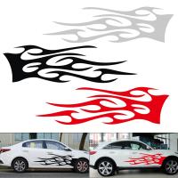 1คู่150X42CM PVC Flame-Style Creative Car Side Body Sticker