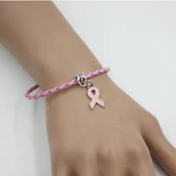 Pink on sale ribbon bracelet