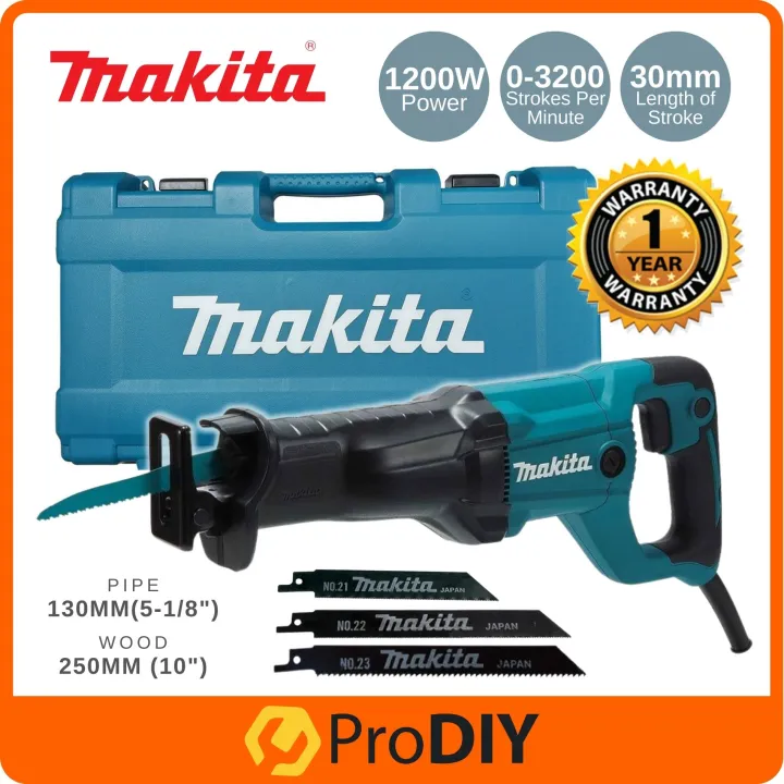 MAKITA JR3051TK Recipro Sabre Reciprocating Saw 1200W Come With 3x