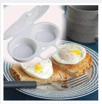 4 Cell Egg Boiler Egg Shape Adjustable Anti-scald Microwave Safe Egg Pod  Kitchen Cooking Tools