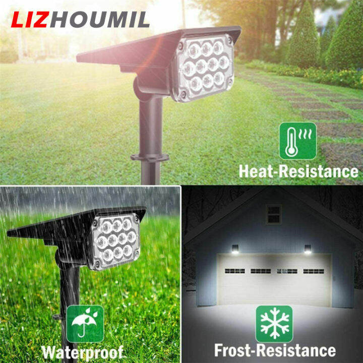 lizhoumil-โคมไฟผนังสวนกลางแจ้งไฟภายนอกอาคารแบบหมุนได้กันน้ำไฟสปอตไลท์20ดวง