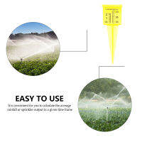 LngBo 1.5 "Rain Gauge sprinkler Wide Mouth Bright สีเหลืองการวัดน้ำกลางแจ้ง