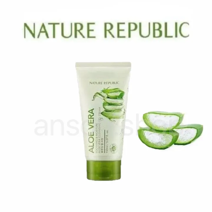 Nature Republic Aloe Vera Schaumreiniger – 150 Ml, Mit 75 Mg Aloe-Extrakt, Für Beruhigte & Hydratisierte Haut