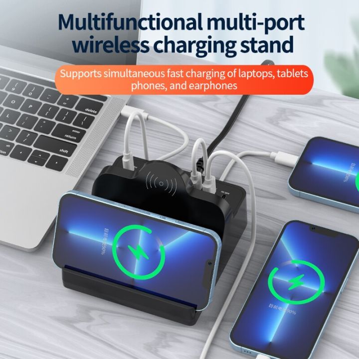 110w-8-port-usb-charger-quick-charge-3-0-adapter-hub-wireless-charger-charging-station-pd-fast-charger-for-tablet-iphone-samsung