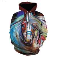 2023 2021 new hot animal 3D Print Sweatshirts Painted horse Men/women hoodie brand design harajuku pullover Autumn And Winter Hoodie Size:XS-5XL