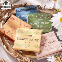 Mr.paper 8 Design Garden S Elf Series Flower Fairy ed Water Grain Paper Sticker สติกเกอร์ตกแต่งเครื่องเขียน Sticker