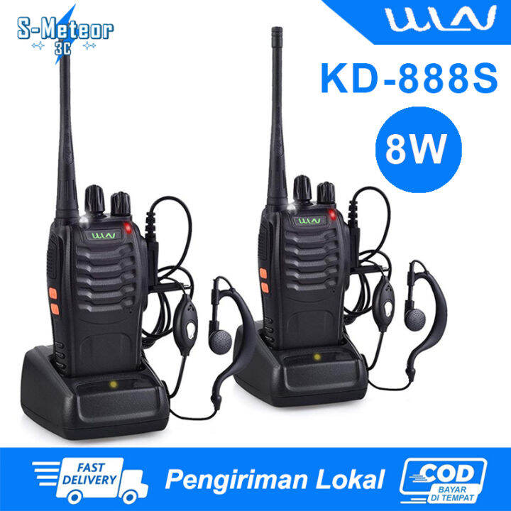 2 units HT Handy Talky WLN KD888S Radio Komunikasi Dual Band UHF VHF