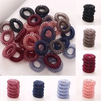 【CC】▩  10 Pcs/Lot Wire Elastic Hair Bands Small Transparent Ties for Ponytail Holder Ropes Accessories