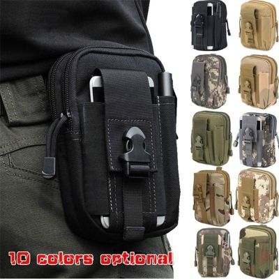 Outdoor Men Waist Pack Bum Bag Pouch Waterproof Tactical Military Sport Hunting Belt Molle Nylon Mobile Phone Bags Travel Tools Running Belt