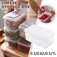 Flip-top Butter Block Cheese Slice Storage Box Portable Organizer Fruit Containers Vegetable Fresh-keeping Refrigerator V0K6