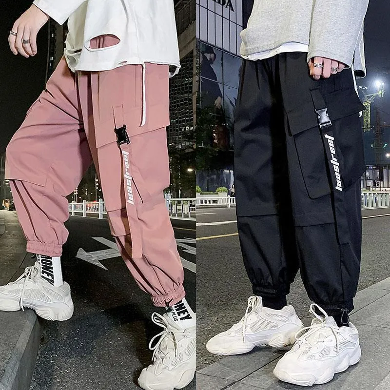 Cargo Pants Men for Work Jeans Trousers Student Korean Loose
