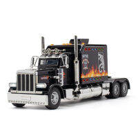 Peterbilt 1:24รถโลหะผสมม็อบ389อเมริกันรถ Diecast ของเล่นสำหรับเด็กผู้ชายของขวัญวันเกิดคอลเลกชันรถ Kids Toys