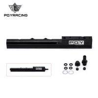 PQY - Aluminum BLACK Fuel Rail for Honda Civic Si B-Series B16A2 &amp; B16A3 Valves