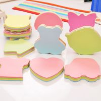 Creative Sticky Notes Pad 100 Sheets/Pad Note Paper Set 100 Sheets/Pad Colorful Self Stick Notes Memo Paper for Office