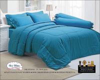 Tulip Duvet cover ปลอกผ้านวมทิวลิป ขนาด 3.5 ฟุต (60  X 80 นิ้ว) สี sky Blue