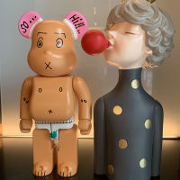 Bearbrick หมีรุนแรง400% Chen Guanxi สไตล์เดียวกัน Slug Trend ของเล่นตกแต่งบ้าน Doll