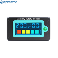 [electronicshop]เครื่องวัดพลังงาน B-SOC กันน้ำตัววัดกระแสไฟตรง8-100V ตัววัดแรงดันไฟฟ้า12.0V 24V 36V 48V 60V 72V ลิเธียมเหล็กฟอสเฟต B-Attery ลิเธียมโพลิเมอร์ B-Attery