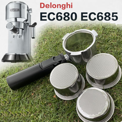 51มิลลิเมตรกาแฟลึก Portafilter กรองสำหรับ Delonghi Dedica Ec680 Ec685เปลี่ยน1 2 4ถ้วยตะกร้าบาริสต้าอุปกรณ์เสริม