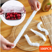 200Pcs Disposable Food Cover Plastic Wrap Elastic Food Lids For Fruit Bowls Cups Caps Storage Kitchen Fresh Keeping Saver Bag