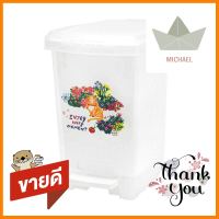 ถังขยะเหยียบเหลี่ยม ACCO X-JEEP 10 ลิตร สีใส/ขาวRECTANGULAR PEDAL DUSTBIN ACCO X-JEEP 10L CLEAR/WHITE **คุ้มที่สุดแล้วจ้า**