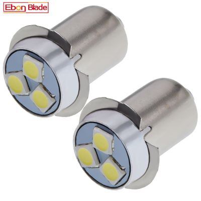 P13.5S ไฟฉายหลอดไฟ Led PR2สีขาว3V 4.5V 6V 12V 18V Dc สำหรับ Maglite โคมไฟรถจักรยานทำงาน2ชิ้น