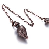 【YF】✸  Metal Pendulum for Divination Dowsing Witch Cone Pendulums Beginners Healing Balancing Spiritual Pendulo X050