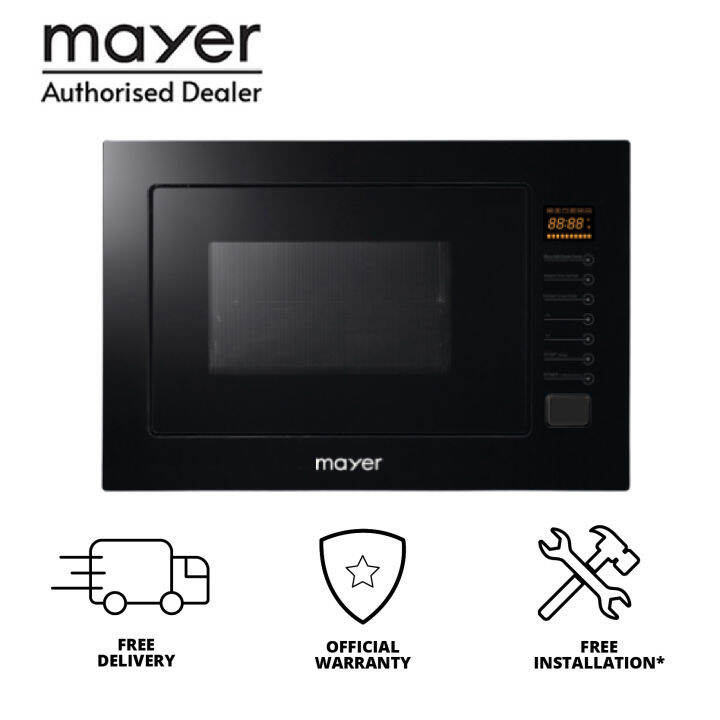 (Bulky) Mayer 38cm BuiltIn Microwave Oven with Grill Function MMWG25B Lazada Singapore