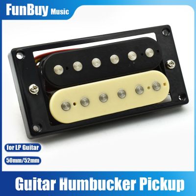 ‘【；】 1Set Guitar Pickup Humbucker Double Coil Electric Guitar Pickups 50/52Mm With Installing Frame Guitar Accessories