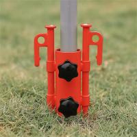 Colorful Awning Canopy Pole Fixing Pipe Ground Holder Windproof Adjustable Outdoor Camping Tent  Support Rod Accessories Wires Leads Adapters