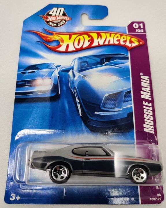 Hot Wheels - Muscle Mania - Pontiac GTO Judge Gray (24C) | Lazada PH