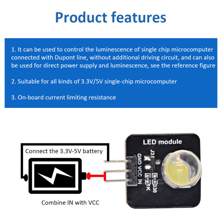 pcbfun-ชุดสัญญาณไฟ-led-เซ็นเซอร์-led-dc-3-3v-5v-10มม-โมดูลเปล่งแสงเหมาะสำหรับอุปกรณ์รีโมตควบคุมขนาดเล็กควบคุม-arduino-ไฟแสดงสถานะ-หลอดเปล่งแสงแสง