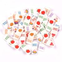 50Pcs Macaron Color Castle/Balloon/Love Embroidery Labels For Clothes Bags Sewing Accessories Handmade Garment Supplies Tags Stickers Labels