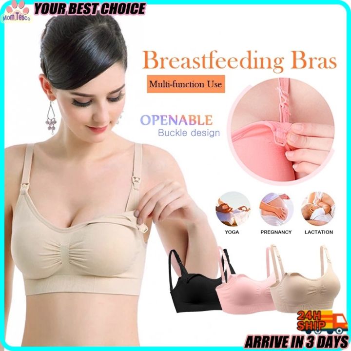 NURSING Women Nursing Bra Maternity Bra Push up Cotton Breathable Bra  Seamless Pregnancy Women Underwear