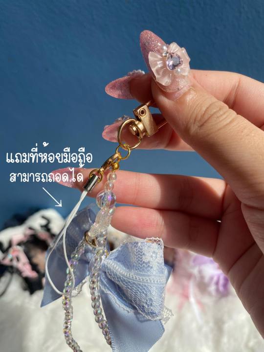 สายคล้อง-ห้อยมือถือ-พวงกุญเเจ-งานhandmade