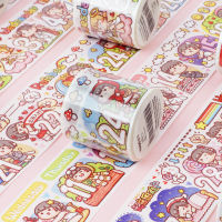 25 มม.น่ารักการ์ตูน Washi เทปตกแต่งเทปกาวสำหรับ Scrapbooking ไดอารี่หนังสืออัลบั้มศิลปะหัตถกรรมเครื่องเขียน-fkldqyfiopgjf