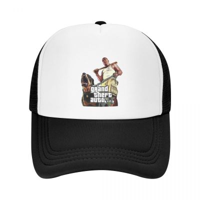 Custom Grand Theft Auto Baseball Cap for Men Women Breathable GTA Adventure Game Trucker Hat Outdoor