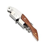 Stainless Steel Corkscrew Beer Bottle Opener Wine Key Foil Cutter Wood Handle Openers Waiter 39;s Wine Knife Corkscrews Sommelier